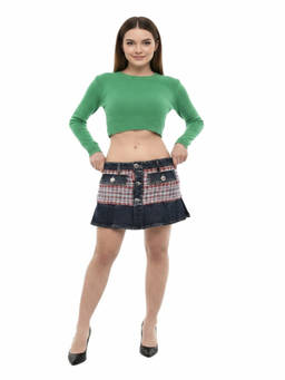 Dsquared2 - Multi-Color Textured Mini Skirt (24)