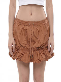Dsquared2 - Brown Solid Mini Skirt