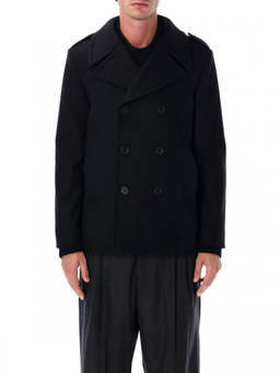 Saint Laurent - Black Double-Breasted Trench Coat (M)