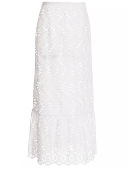 Giambattista Valli - White Macram Maxi Skirt (30)