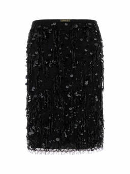 Gucci - Black Sequin Embroidered Midi Skirt (26)