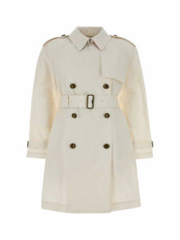 Burberry - White Collared Trench Coat (M)