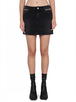 Stella McCartney - Black Solid Mini Skirt (26)