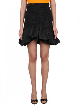 Patou - Black Textured Mini Skirt (26)