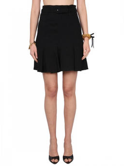Patou - Black Pleated Mini Skirt (30)