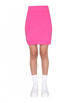 Helmut Lang - Fuchsia Solid Mini Skirt