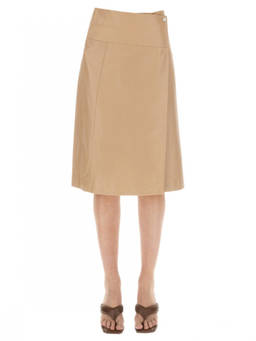 ARMA - Beige Solid Knee Length Skirt
