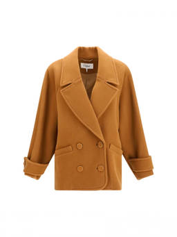 Chloe - Mustard Notched Lapel Trench Coat