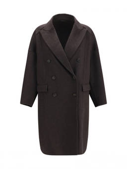 Brunello Cucinelli - Brown Peaked Lapel Trench Coat