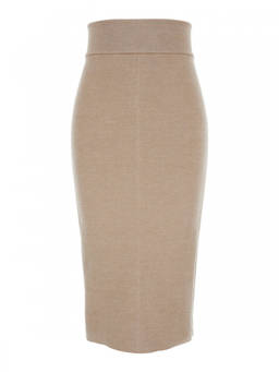 JACQUEMUS - Beige Knit Skirt