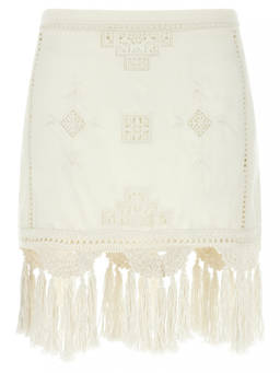 Isabel Marant - Off White Sandra Cotton Mini Skirt (26)