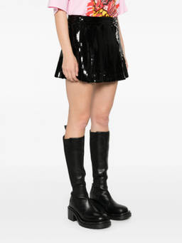 Parosh - Black Sequin Embellishment Skirt