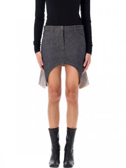 Courreges - Grey Asymmetric Mini Skirt (25)