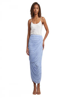 Magda Butrym - Light Blue Pleated Midi Skirt (26)