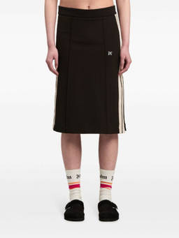 Palm Angels - Black Monogram Midi Skirt