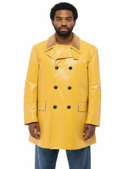 Maison Margiela - Yellow Solid Trench Coat