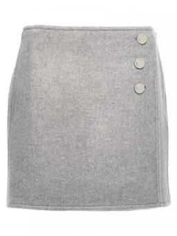 TORY BURCH - Grey T Monogram Skirt