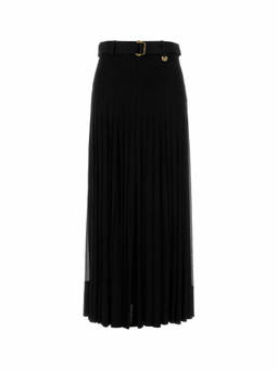 Burberry - Black Pleated Maxi Skirt (24)