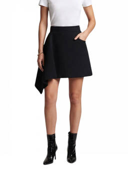 Patou - Black Solid Mini Skirt