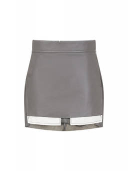 Rick Owens - Brown Leather Skirt (26)