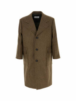 Ferragamo - Olive Green Belted Coat (M)