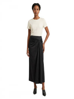 Max Mara - Black Pleated Midi Skirt