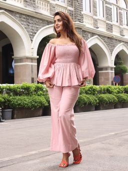 Indian Virasat - Peach Co-Ord (Set of 2)