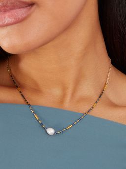 Accessorize London - Womens Mini Bead And Pearl Necklace