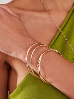 Accessorize London - Womens Twist Bangles Set of 3