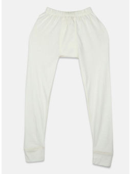 Monte Carlo - White Wool Skinny Fit Solid Tapered Thermal