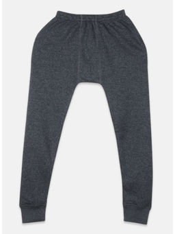 Monte Carlo - Charcoal Cotton Skinny Fit Textured Tapered Thermal