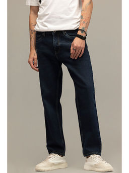Snitch - Refined Deep Navy Blue Relaxed Fit Jeans