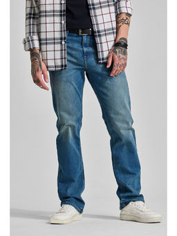 Snitch - Blue Washed Straight Fit Jeans