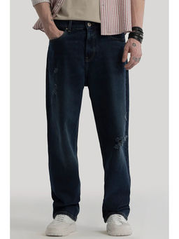 Snitch - Lars Navy Blue Distressed Loose Fit Jeans