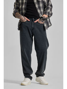 Snitch - Charcoal Grey Baggy Fit Jeans