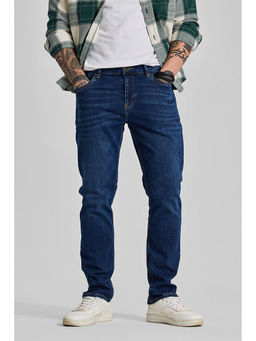 Snitch - Navy Blue Straight Fit Jeans