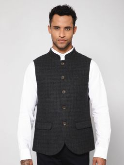 Cantabil - Men Dark Green Waist Coat