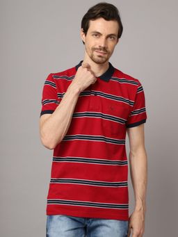 Cantabil - Men Maroon T-shirt