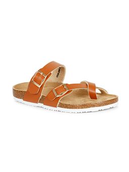 MOZAFIA - Womens One Toe Sandal-Tan