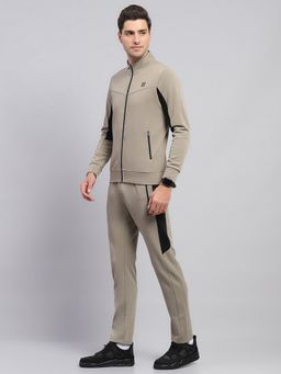 Rock.it - Mens Beige Smart Fit Full Sleeve Jacket with Trackpant