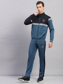 Rock.it - Mens Teal Smart Fit Full Sleeve Jacket with Trackpant