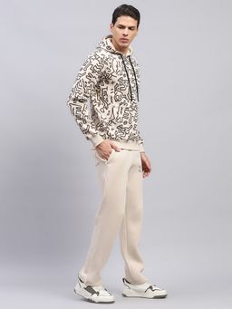 Rock.it - Mens Beige Regular Fit Full Sleeve Hoodie and Trackpant