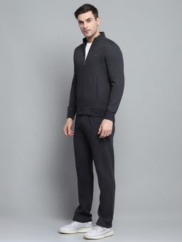 Monte Carlo - Mens Grey Regular Fit Full Sleeve Jacket with Trackpant