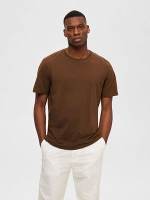6819 Brown Crew Neck T-Shirt