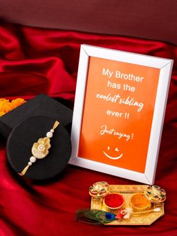 PANASH - Gold Plated Rakhi Gift Set