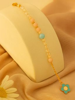PANASH - Multi-Color Beaded Bracelet Rakhi Gift Set