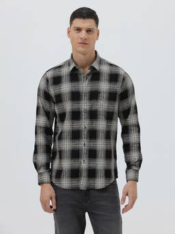 Crocodile - Mens Checks Cotton Casual Wear Shirt