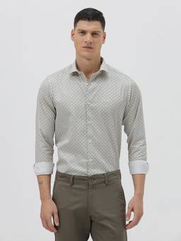 Crocodile - Mens Printed Cotton Casual Wear Shirt