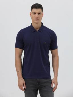 Crocodile - Mens Self Design Cotton Casual Wear T-Shirt