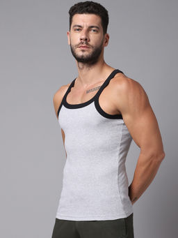 Cantabil - Men Solid Grey Vests (Pack of 2)